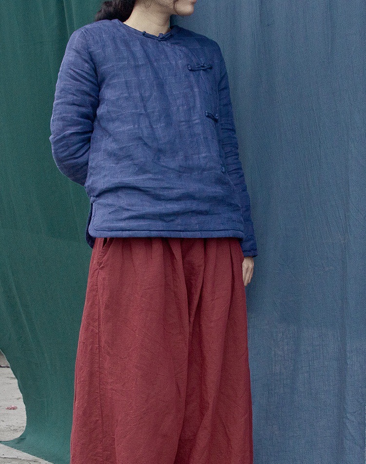 【向日葵记忆】棉麻秋冬款盘扣棉衣（图ZMzc5MjQ2NTY=） - 休闲/流行服饰 - 站酷设计师王善斌原创素材 - 站酷ZCOOL