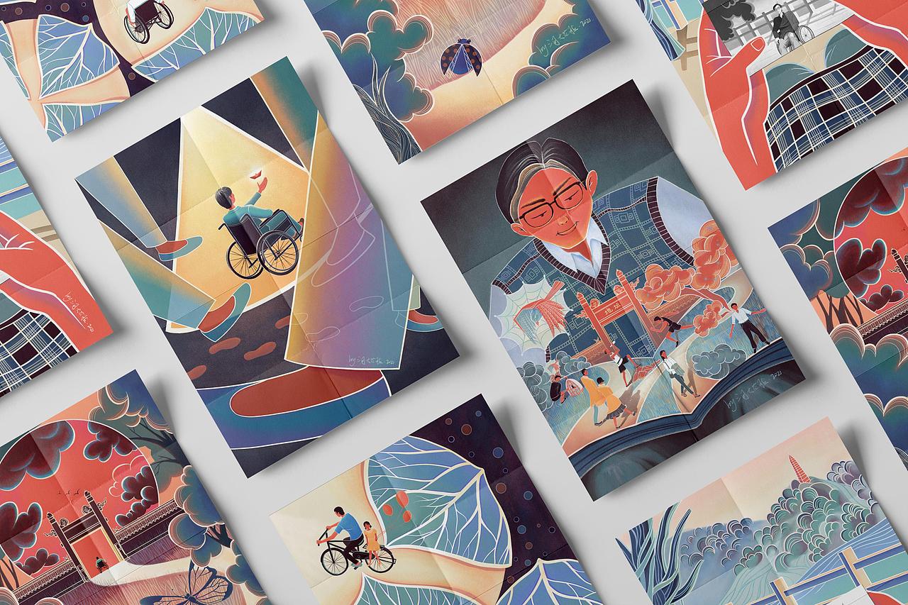 《我与地坛》书籍配图练习_三月大花脸-站酷zcool