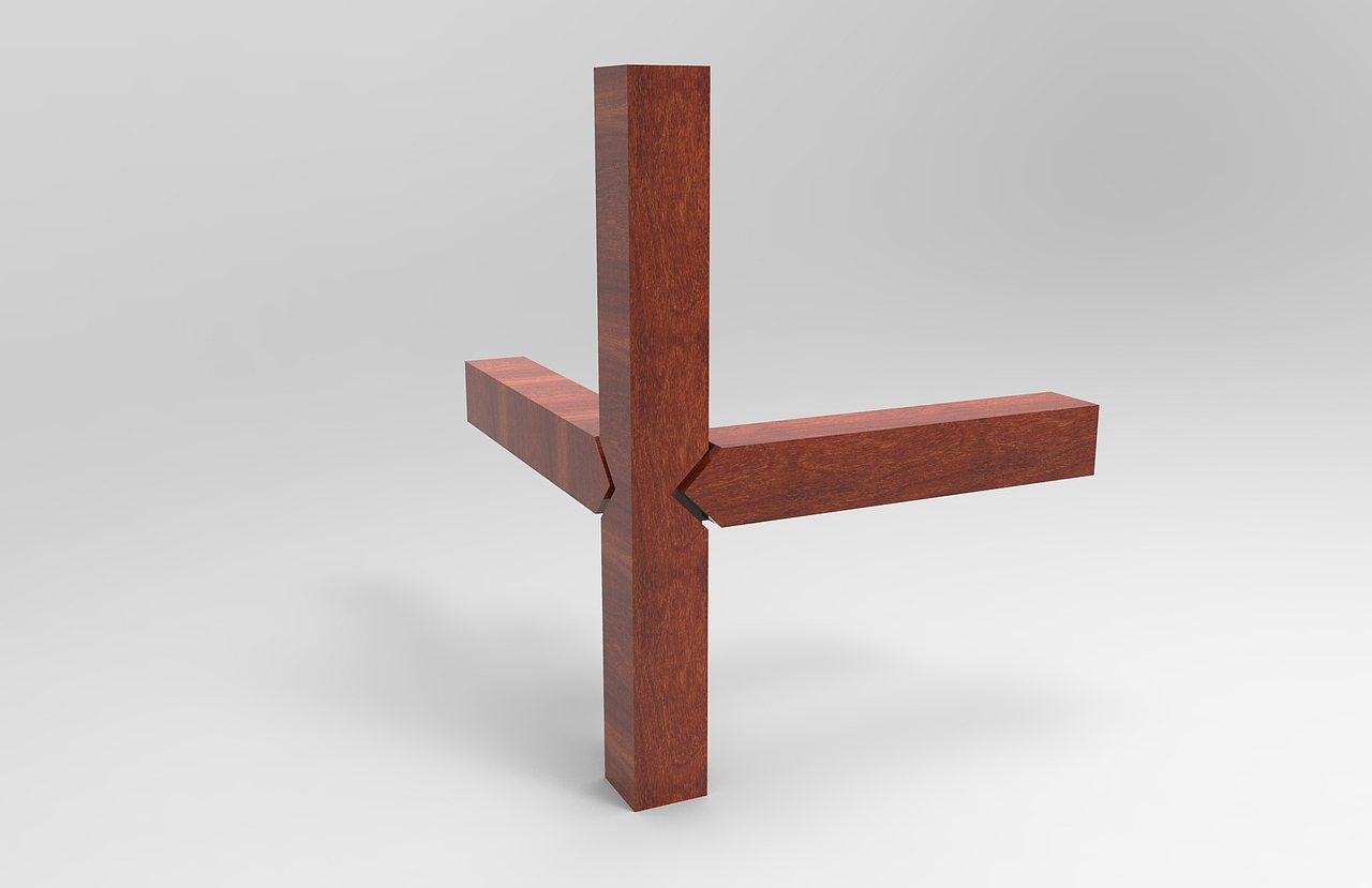 方材丁字形接合7犀牛KS源文件