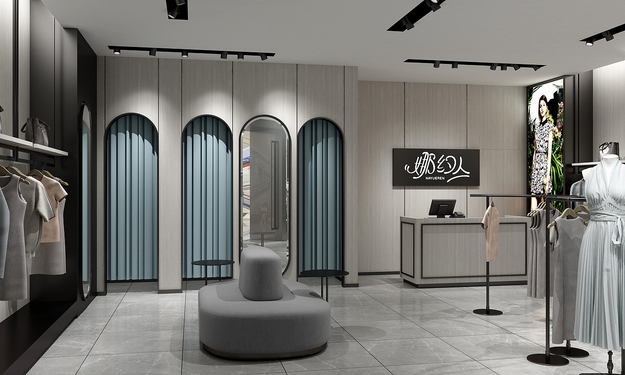 无锡惠山女装店空间设计