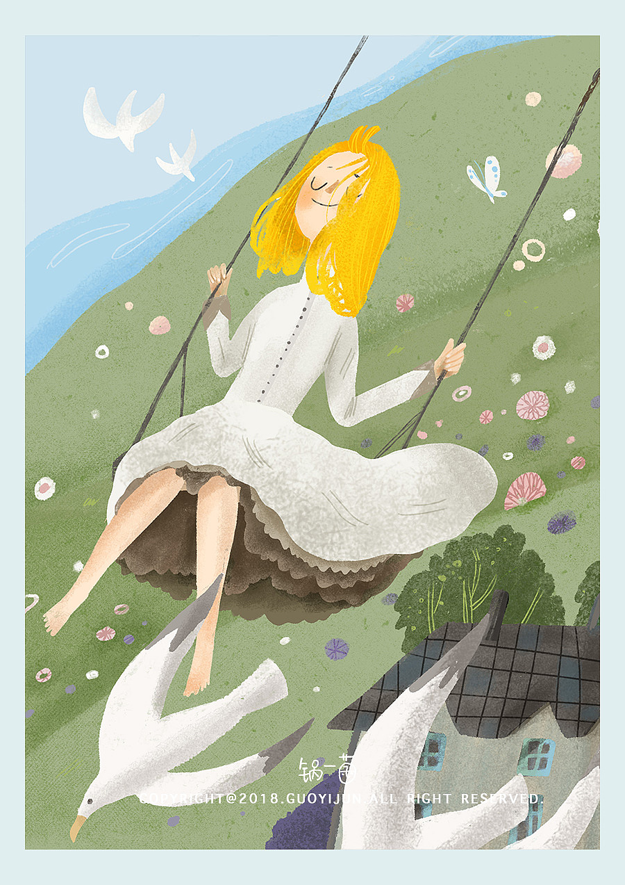 《时光绣针》封面＋插图（图ZMTMwNjQxOTA0） - 商业插画 - 站酷设计师锅一菌009原创素材 - 站酷ZCOOL