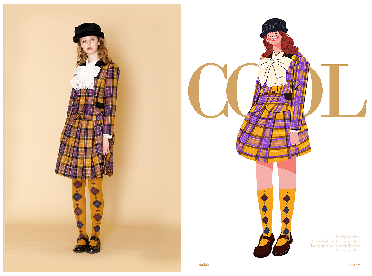 人物插画-乘风破浪的小姐姐们（图ZMjM0NDAyNDg4） - 创作习作 - 站酷设计师糖葫芦z原创素材 - 站酷ZCOOL