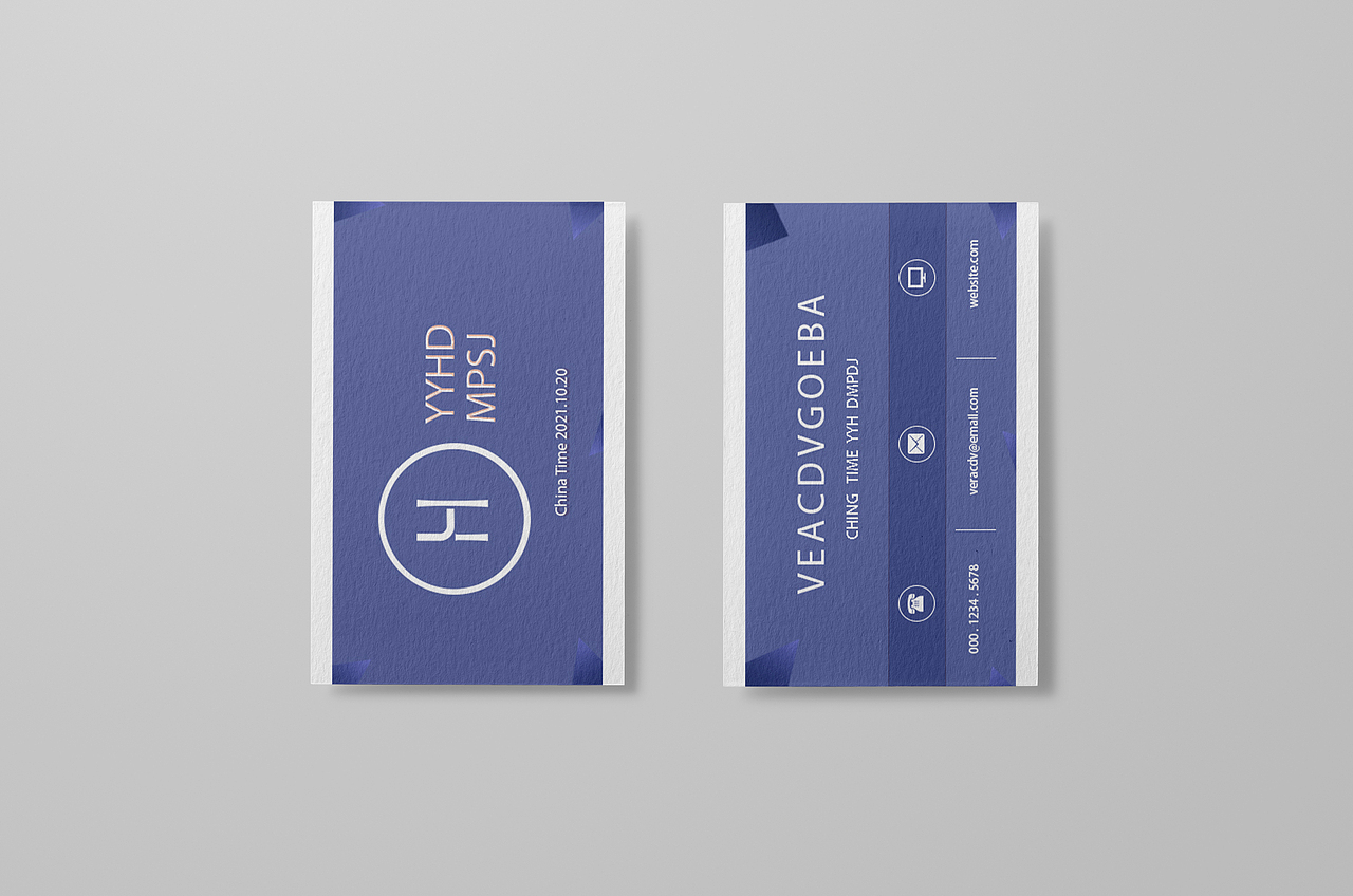 【平面设计】一套简约的商务风名片