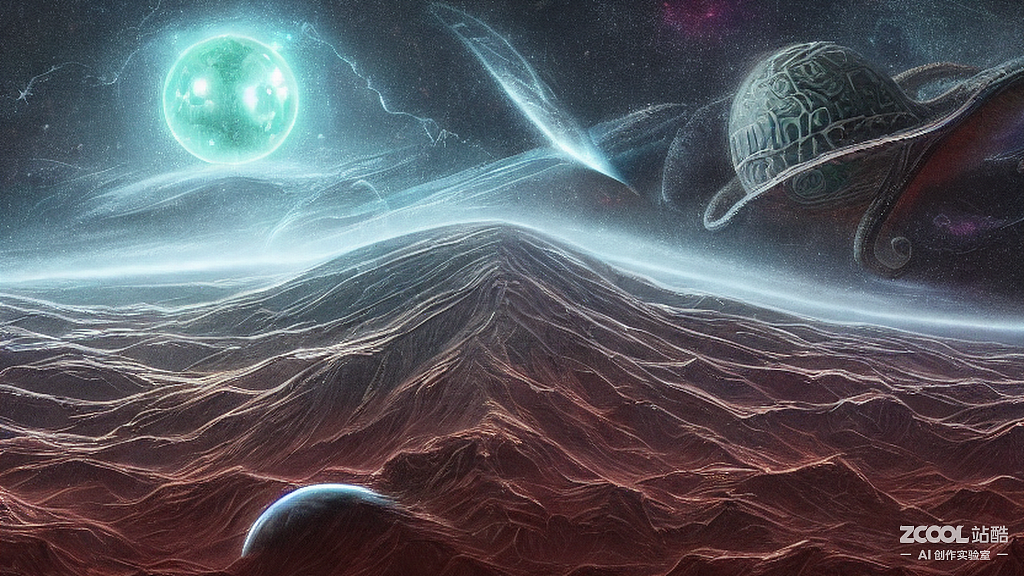 #AI创作实验室#地球,克苏鲁,星际舰队,宇宙背景