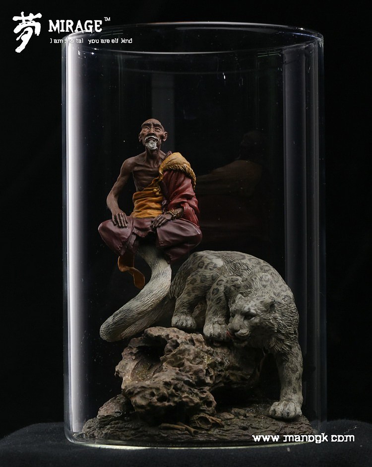 末那原创手办丨梦中景系列第9弹【Mayadeha&Arhat】雪豹喇嘛（图ZMjA3OTgwMjA=） - 手办/模玩 - 站酷设计师末那工作室原创素材 - 站酷ZCOOL