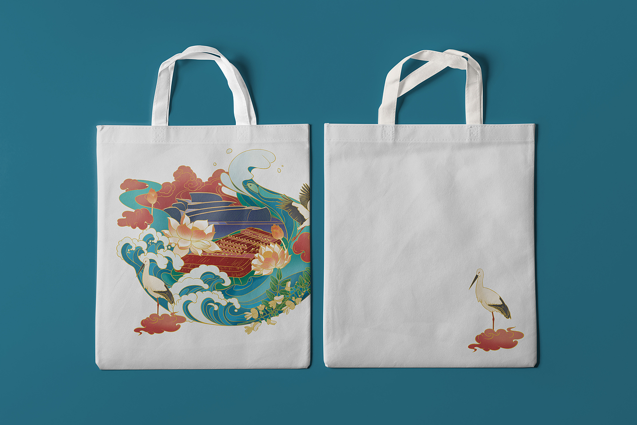 吕剧国风插画设计