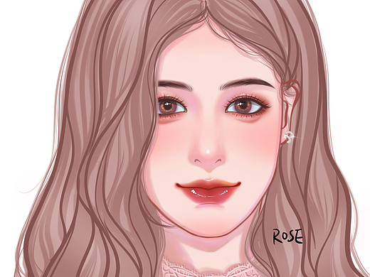 画完blackpink所有成员啦