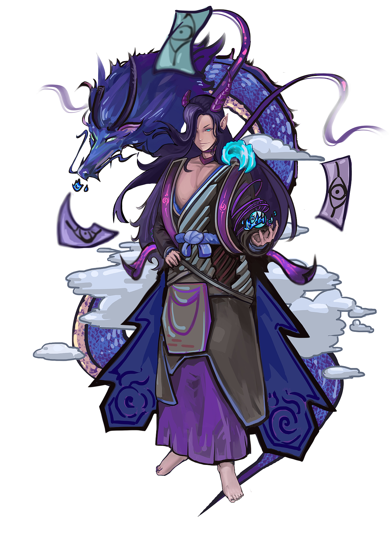 苍风一目连，（图ZMTg3NzAyNjI4） - 商业插画 - 站酷设计师潮博众乐原创素材 - 站酷ZCOOL