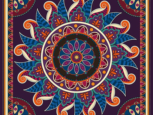 少数民族服饰纹样提取 图案设计及动态变化演示(二)