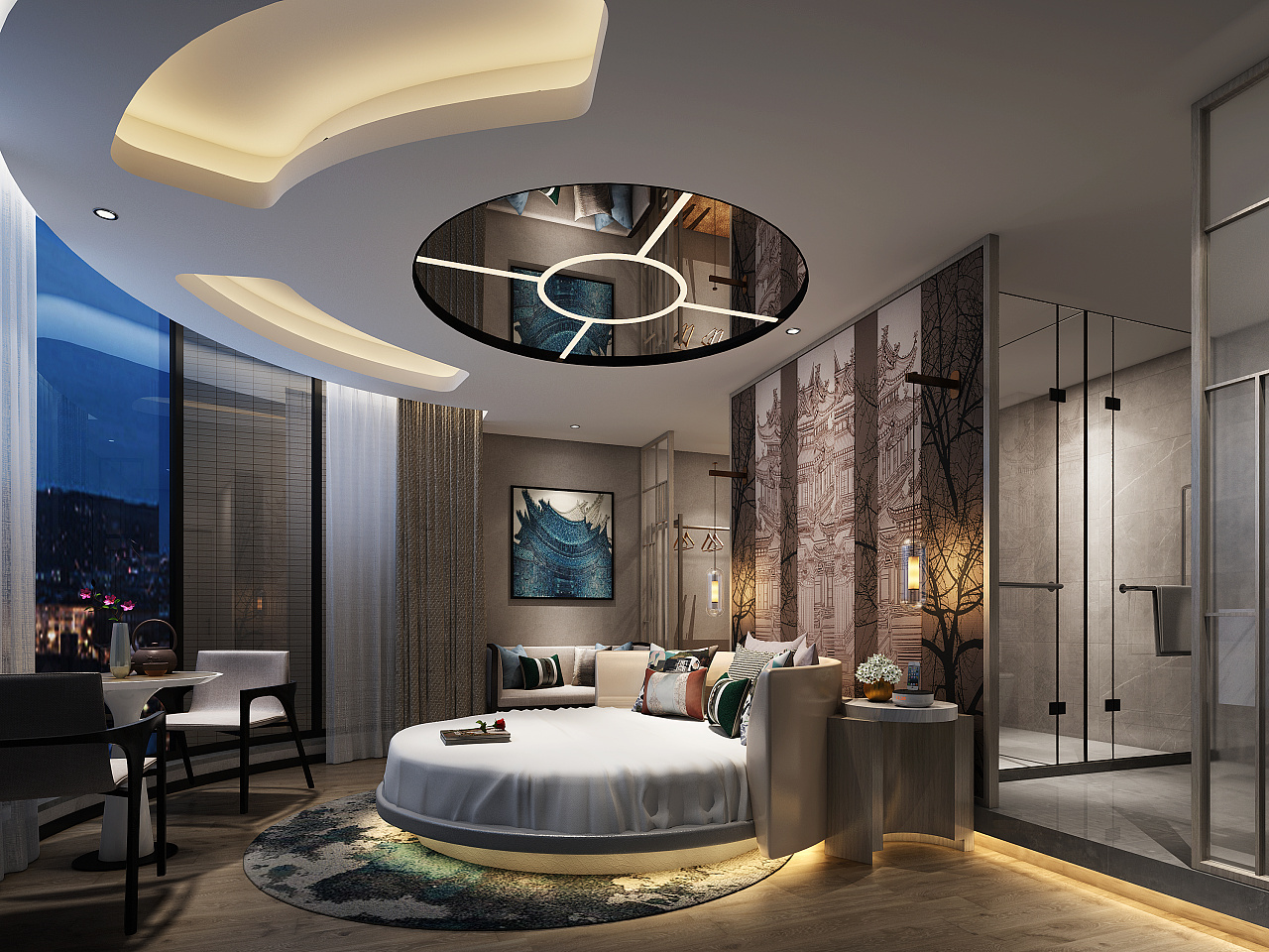 智能年轻时尚化的成都合江亭主题酒店设计