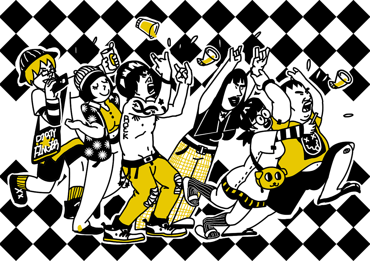 地下乐队日常2图案设计