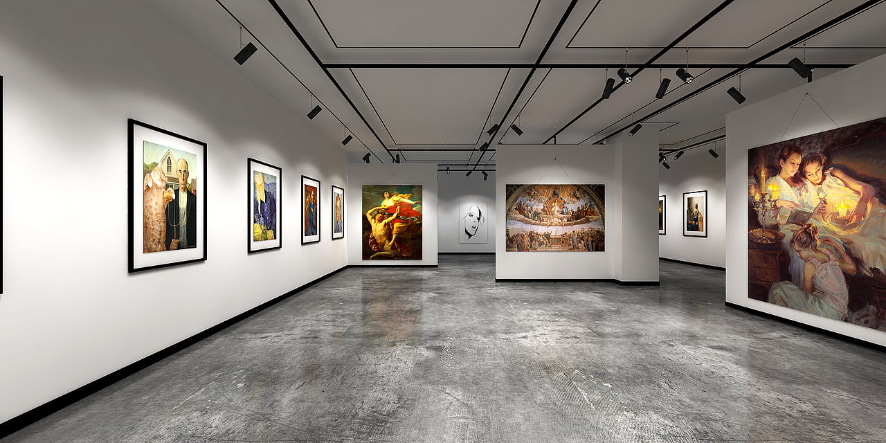 美术馆临展厅|空间|展陈设计|小嘛小二郎吖_原创作品-站酷zcool