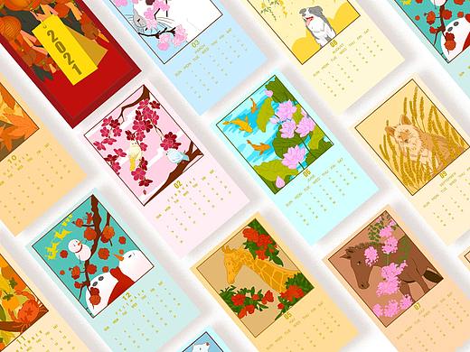 插画习作|日历|文创作品总结