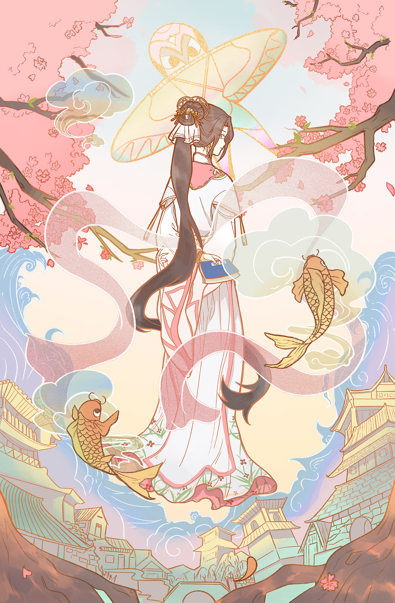 古风少女（图ZMjczMTE0MzM2） - 商业插画 - 站酷设计师吉娜的安原创素材 - 站酷ZCOOL