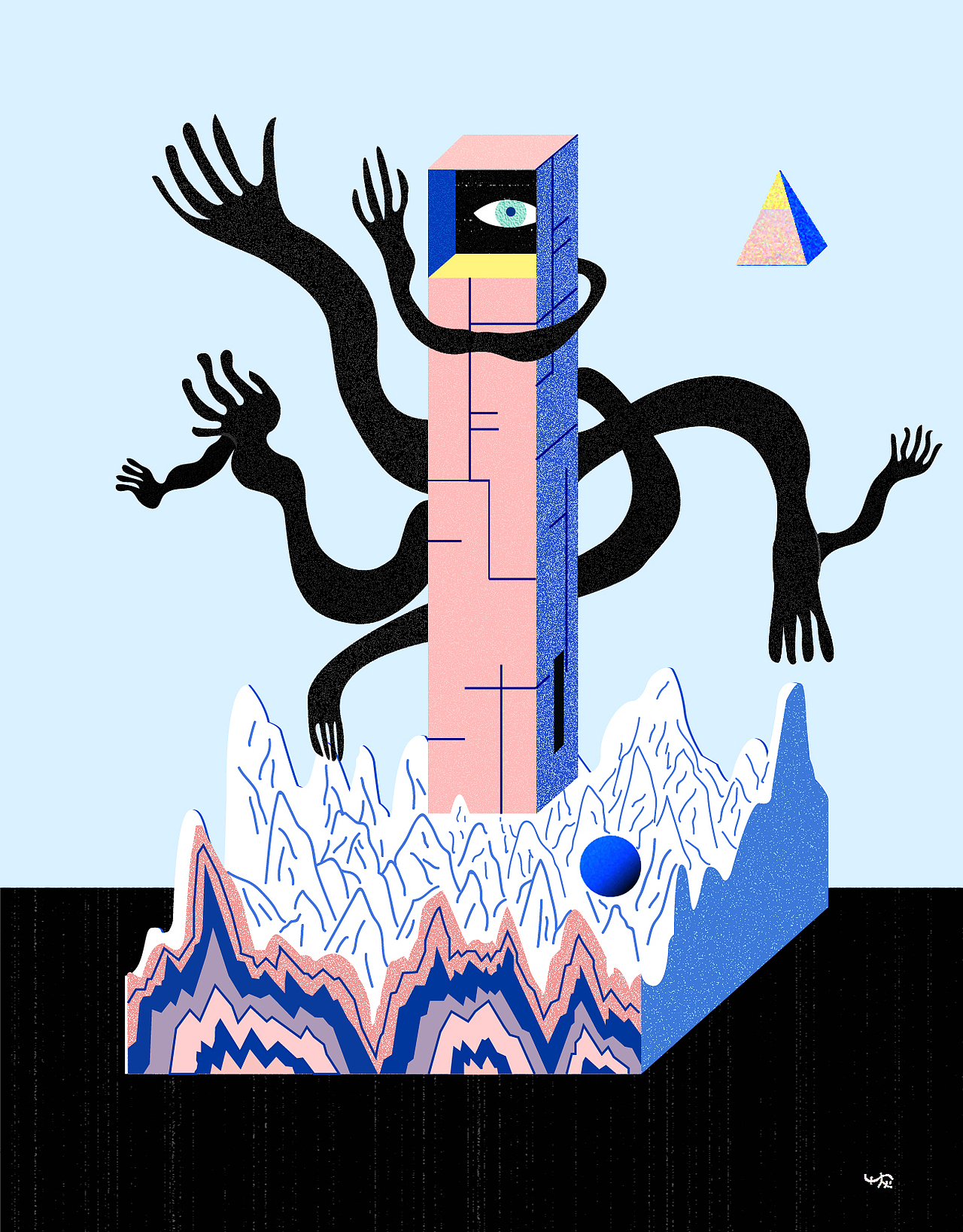 挣扎|插画|概念设定|lion_design_原创作品-站酷zcool