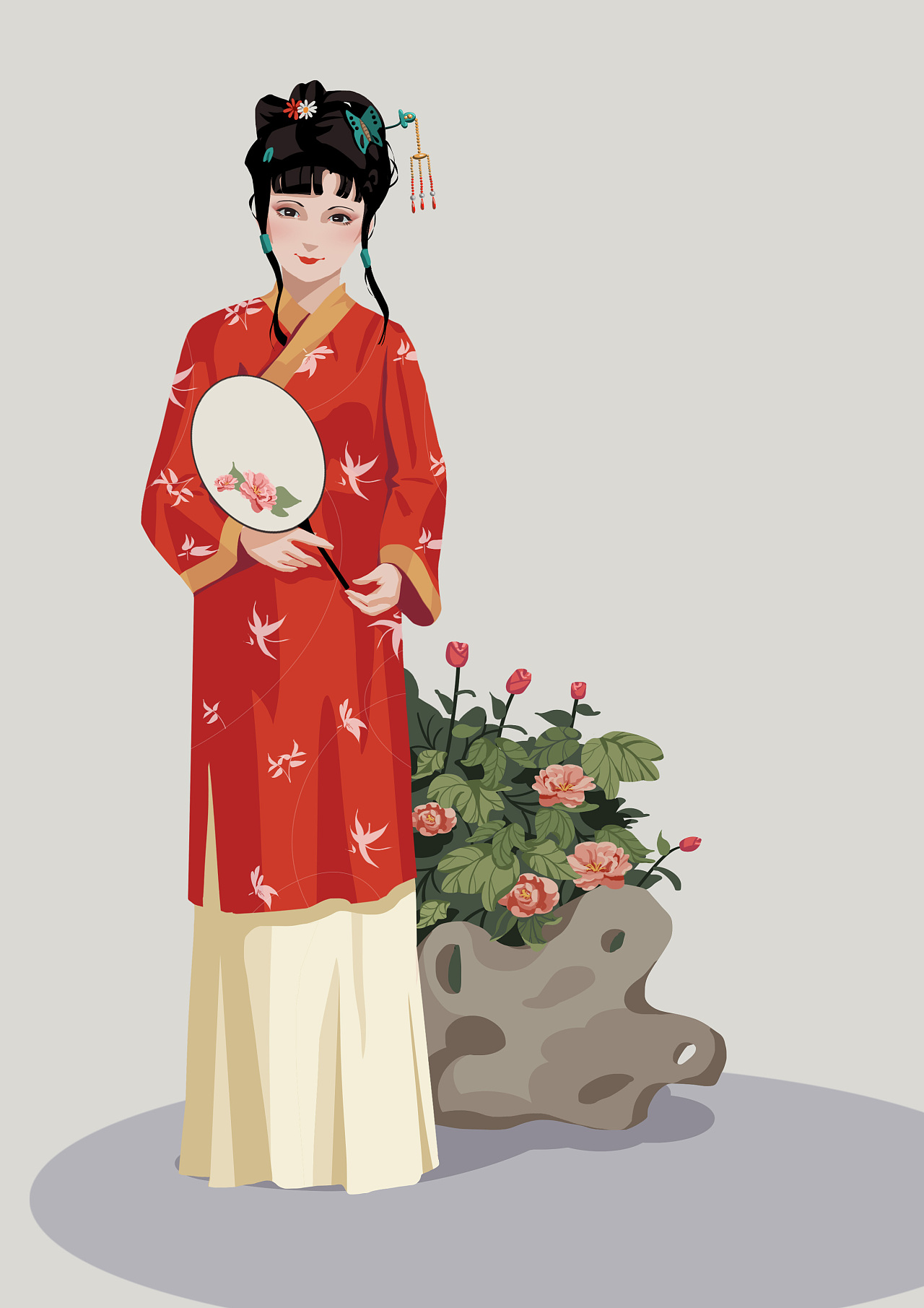 红楼梦中人|插画|商业插画|非画既傻glp - 原创作品 - 站酷 (zcool)