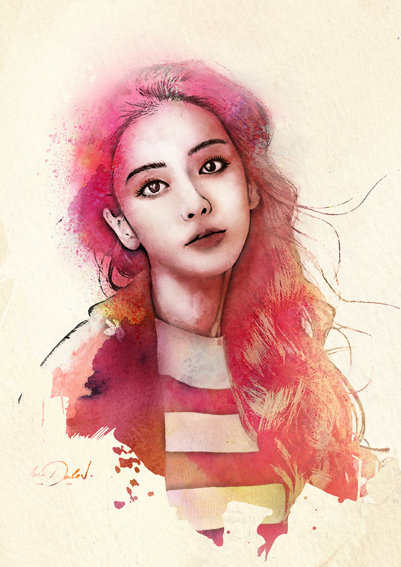 人物處理水墨畫（圖ZMTI1NzcwOTM2） - 新銳潮流插畫 - 站酷設(shè)計(jì)師云昀眾生原創(chuàng)素材 - 站酷ZCOOL