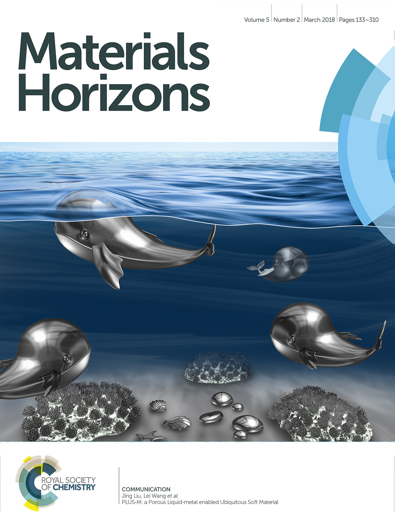 科研杂志Materials Horizons 封面设计_两只手一起来站酷ZCOOL