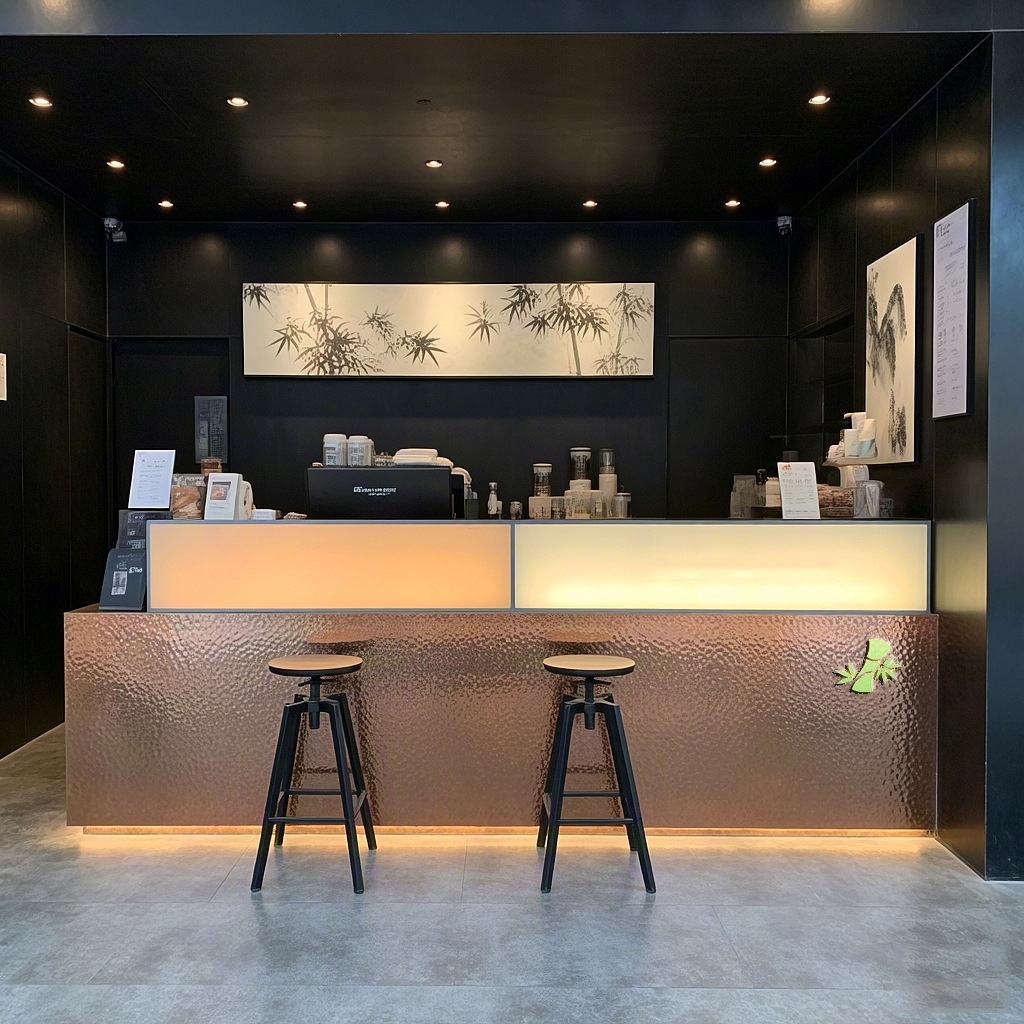 黑金氛围感新中式奶茶空间（图ZMzgxODEyOTUy） - 商业空间设计 - 站酷设计师shownote原创素材 - 站酷ZCOOL