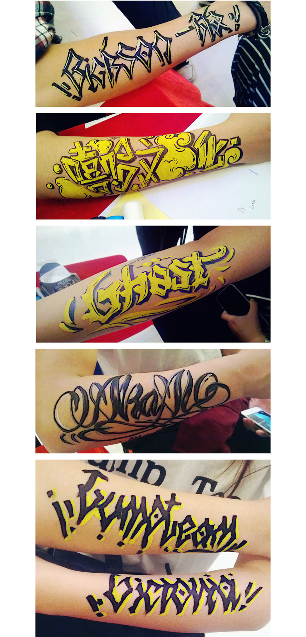 bodybombing人体涂鸦