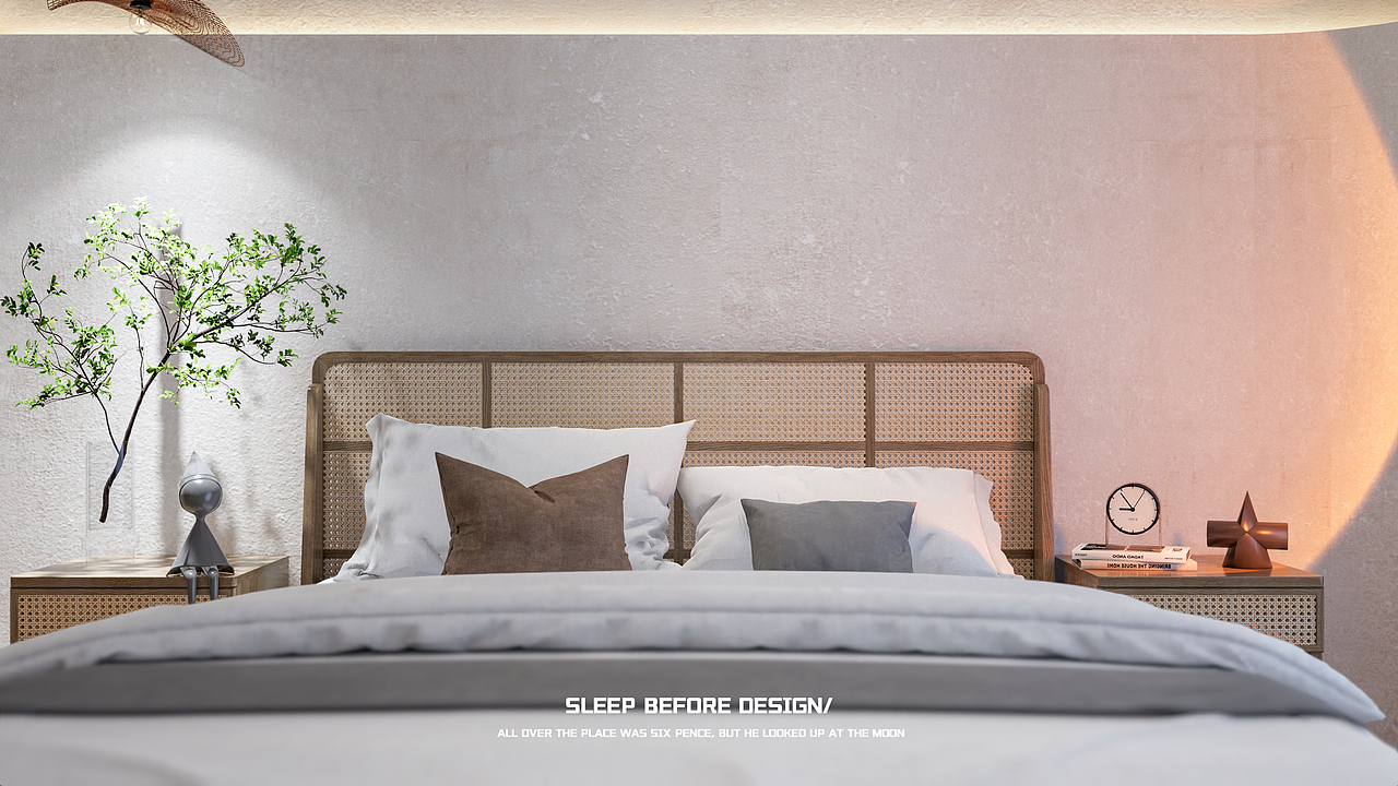 室内设计 | 别墅客餐厅卧室 | 现代/侘寂| SU+ENSCAPE