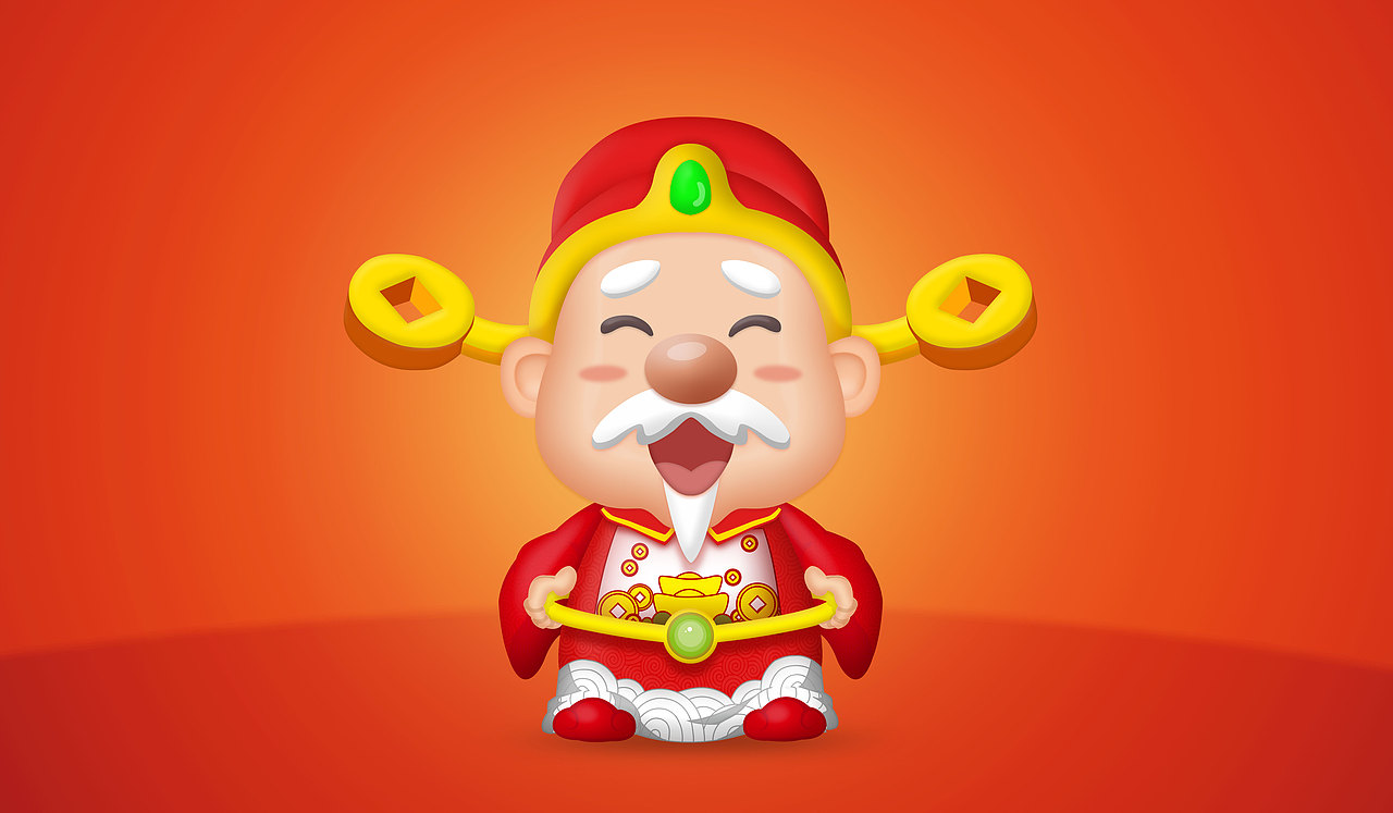 乐村淘老头主题形象手绘（图ZMTE0NDQxMTc2） - IP形象 - 站酷设计师leevi58原创素材 - 站酷ZCOOL