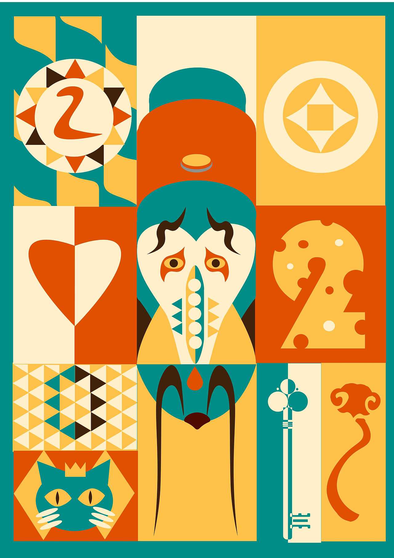 《生旦净丑》（图ZMjAwNTA1ODA4） - 海报 - 站酷设计师kleinblue杰原创素材 - 站酷ZCOOL