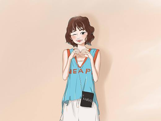 插画练习-女孩儿