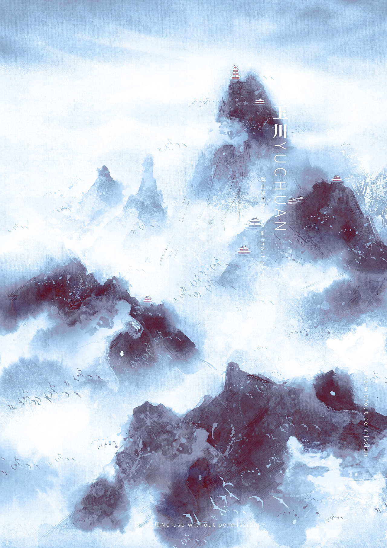 近期神话壁画水墨插画合集