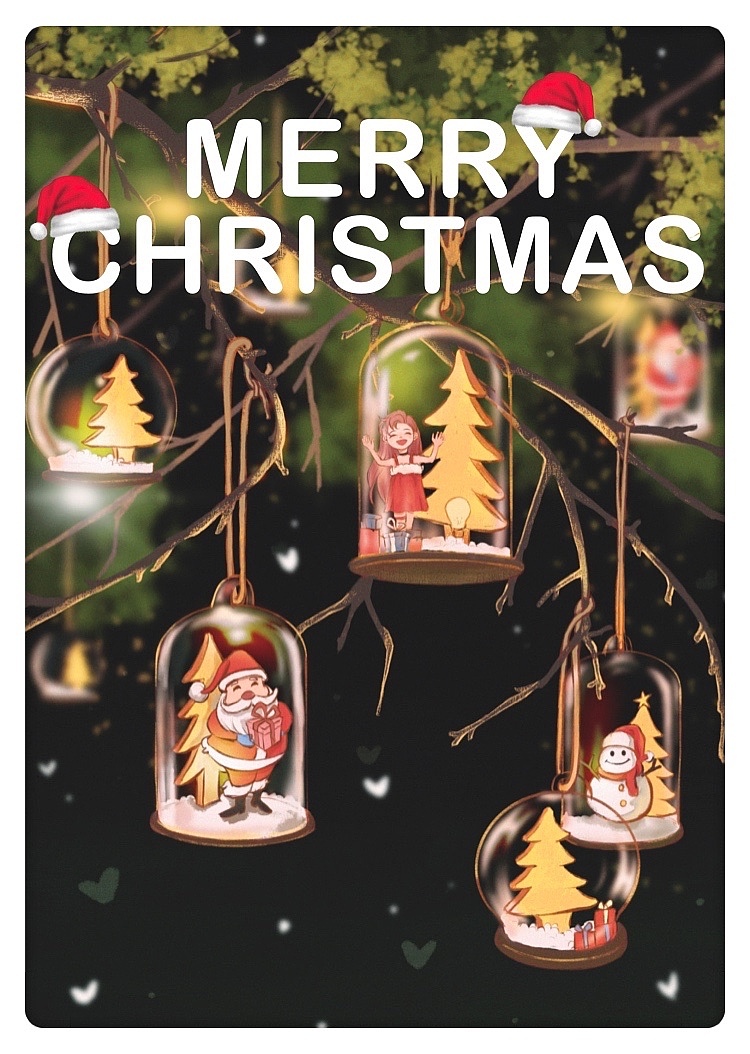 圣诞快乐呀🎄（图ZMjM3MzE4MDA0） - 创作习作 - 站酷设计师发量多而密原创素材 - 站酷ZCOOL
