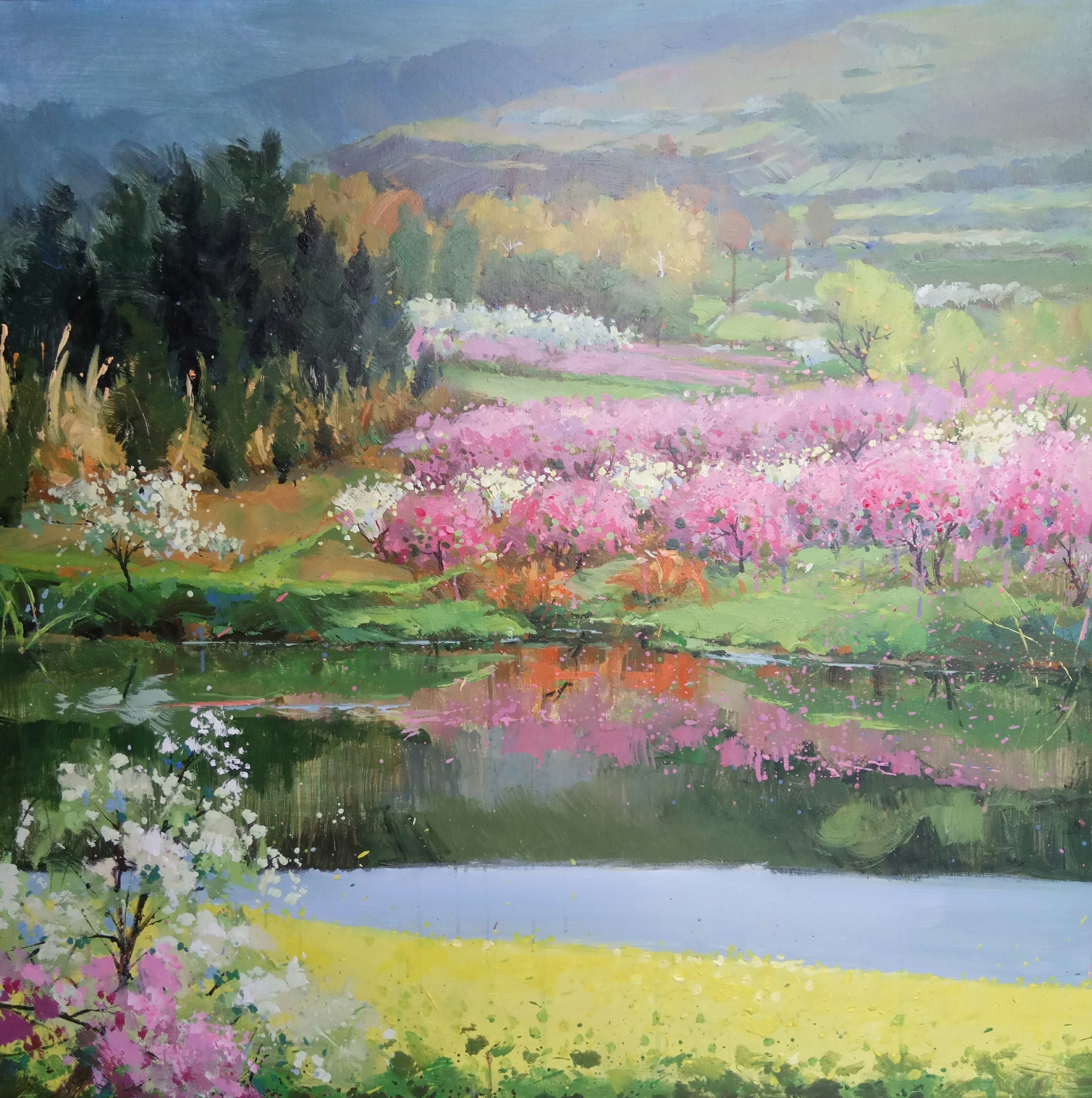 乡村小景之二|纯艺术|油画|ic12345 - 原创作品 - 站酷 (zcool)