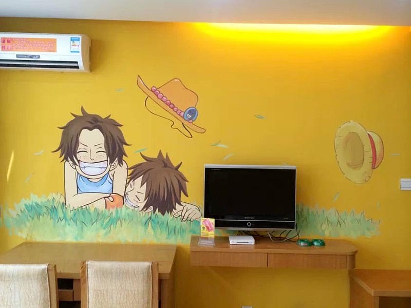 佛山 海贼王主题酒店 艺术墙画（图ZMzQ5MzM5NjA=） - 新锐潮流插画 - 站酷设计师川美墙绘工作室原创素材 - 站酷ZCOOL