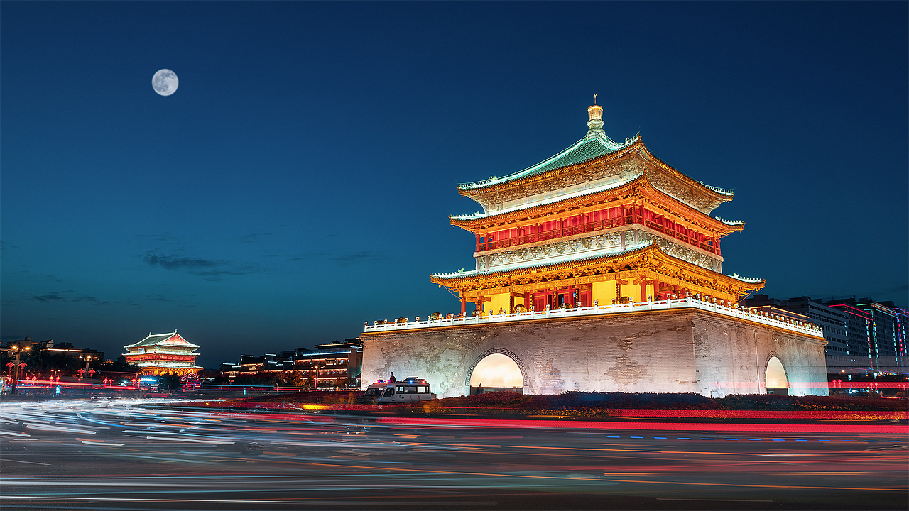 西安钟楼|摄影|风光摄影|摄影师陈荣杰_原创作品-站酷zcool