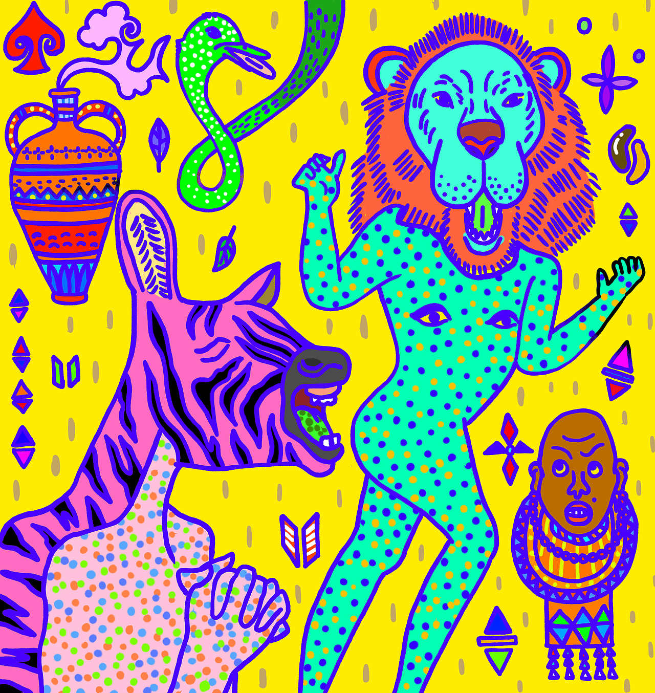 五颜六色的这些画