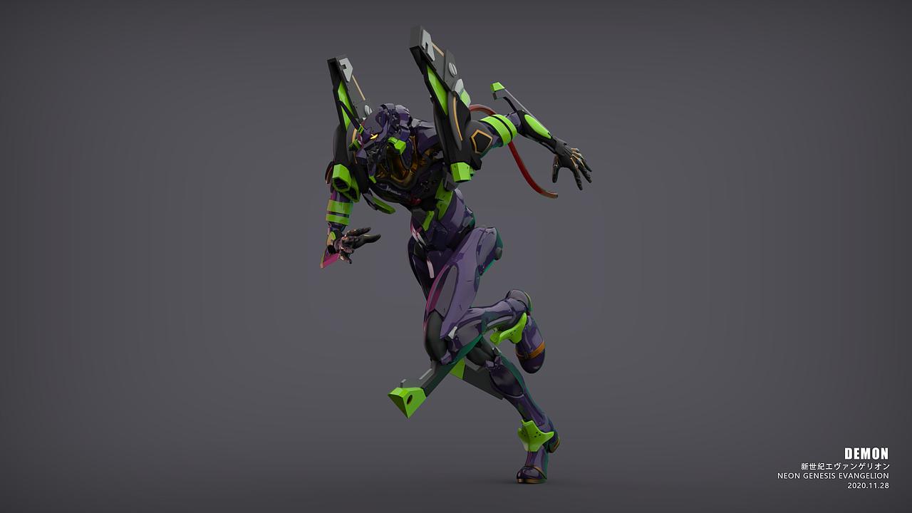 EVA初號(hào)機(jī)（圖ZMjU1OTU5MTA0） - 玩具 - 站酷設(shè)計(jì)師季初DEMON原創(chuàng)素材 - 站酷ZCOOL