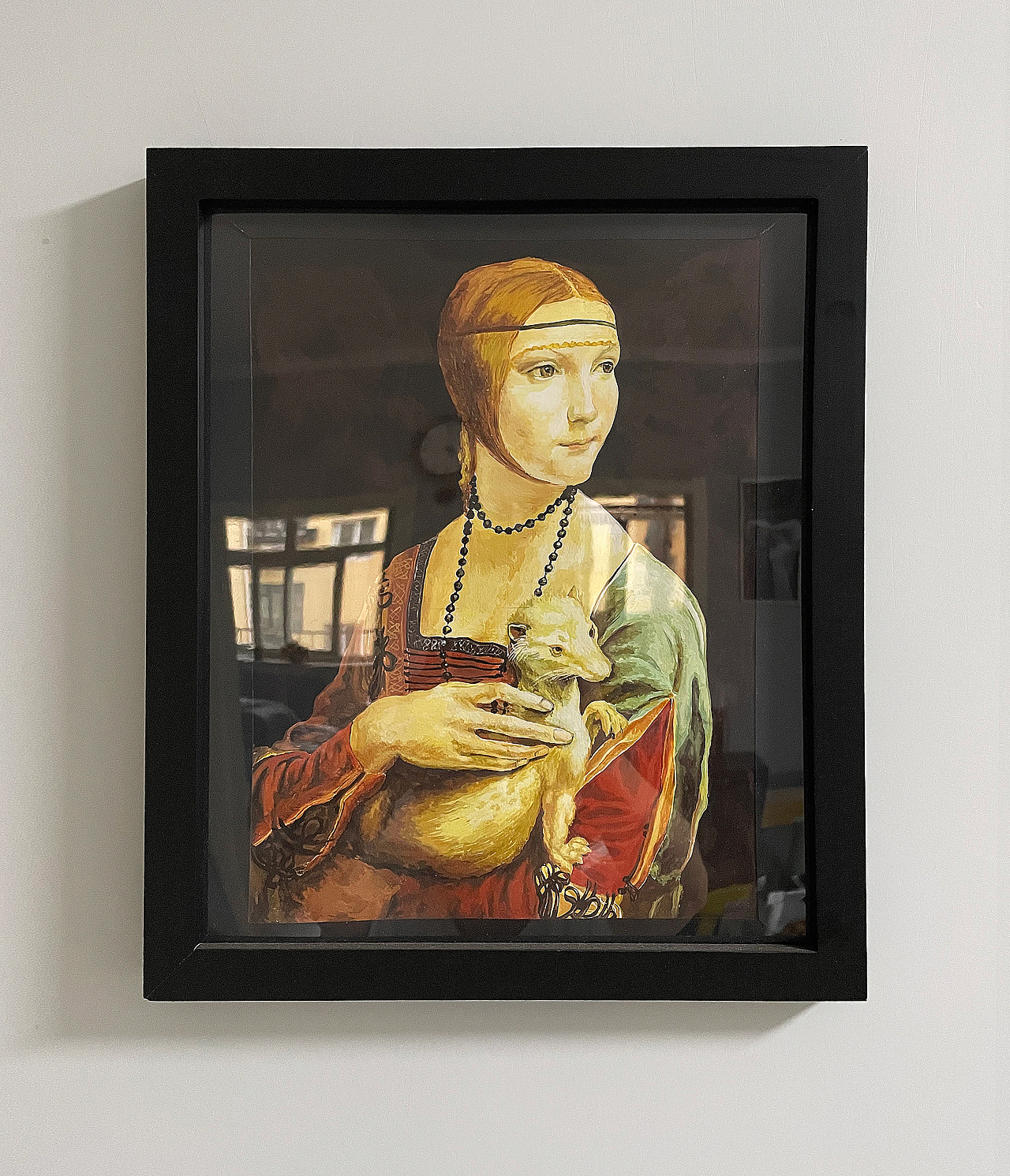 水粉-临摹“抱貂女郎”