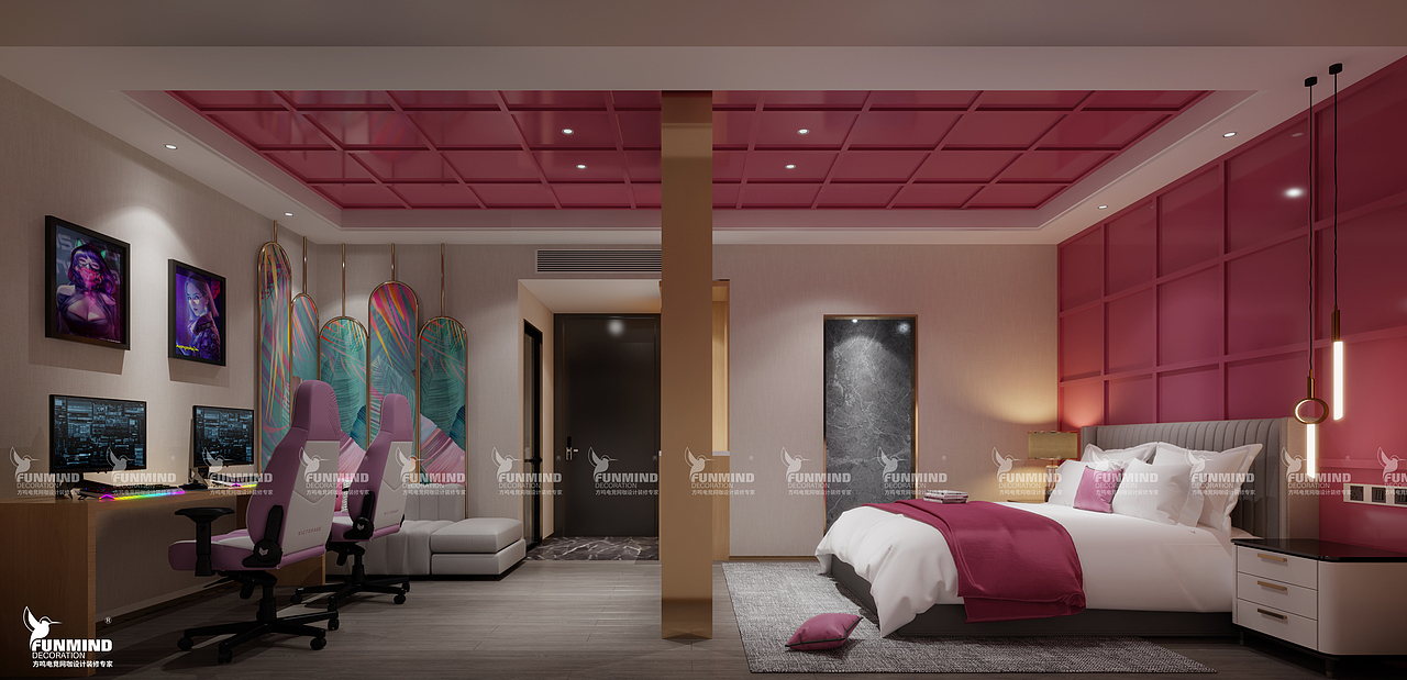 河北张家口竞界电竞酒店设计效果图