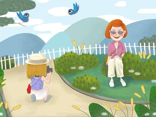 旅游风景拍照图