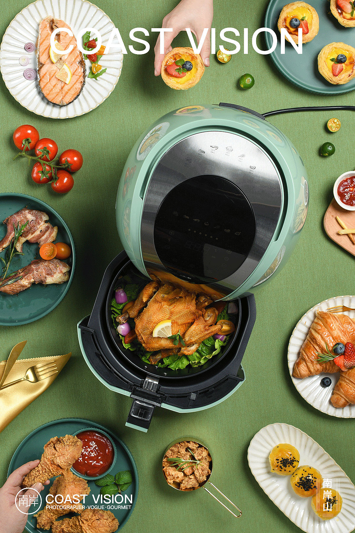 蒸汽锅|空气炸锅|产品摄影|南岸山 