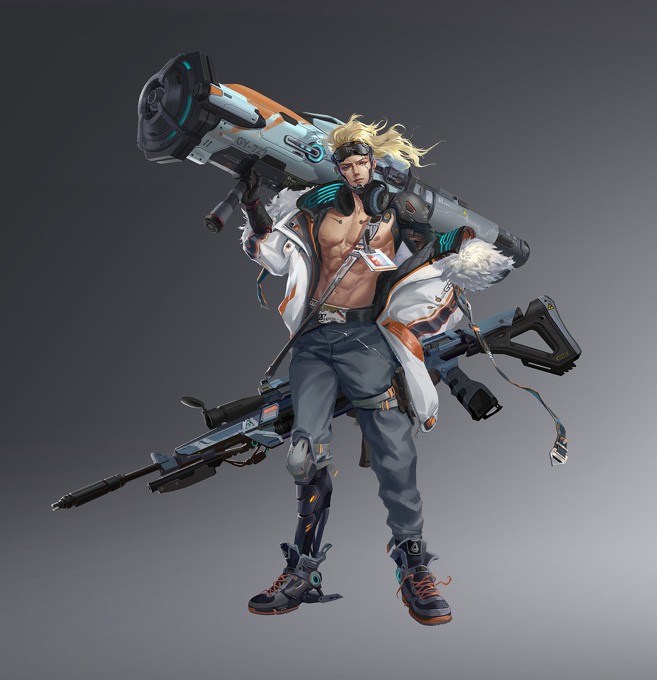 艺数绘基础班讲师高云新图《雪山狙击者》