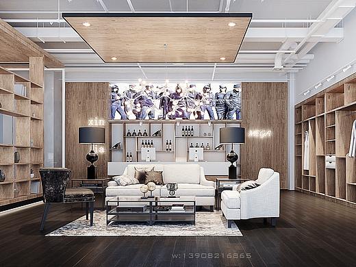 写实效果图，定制家具展厅