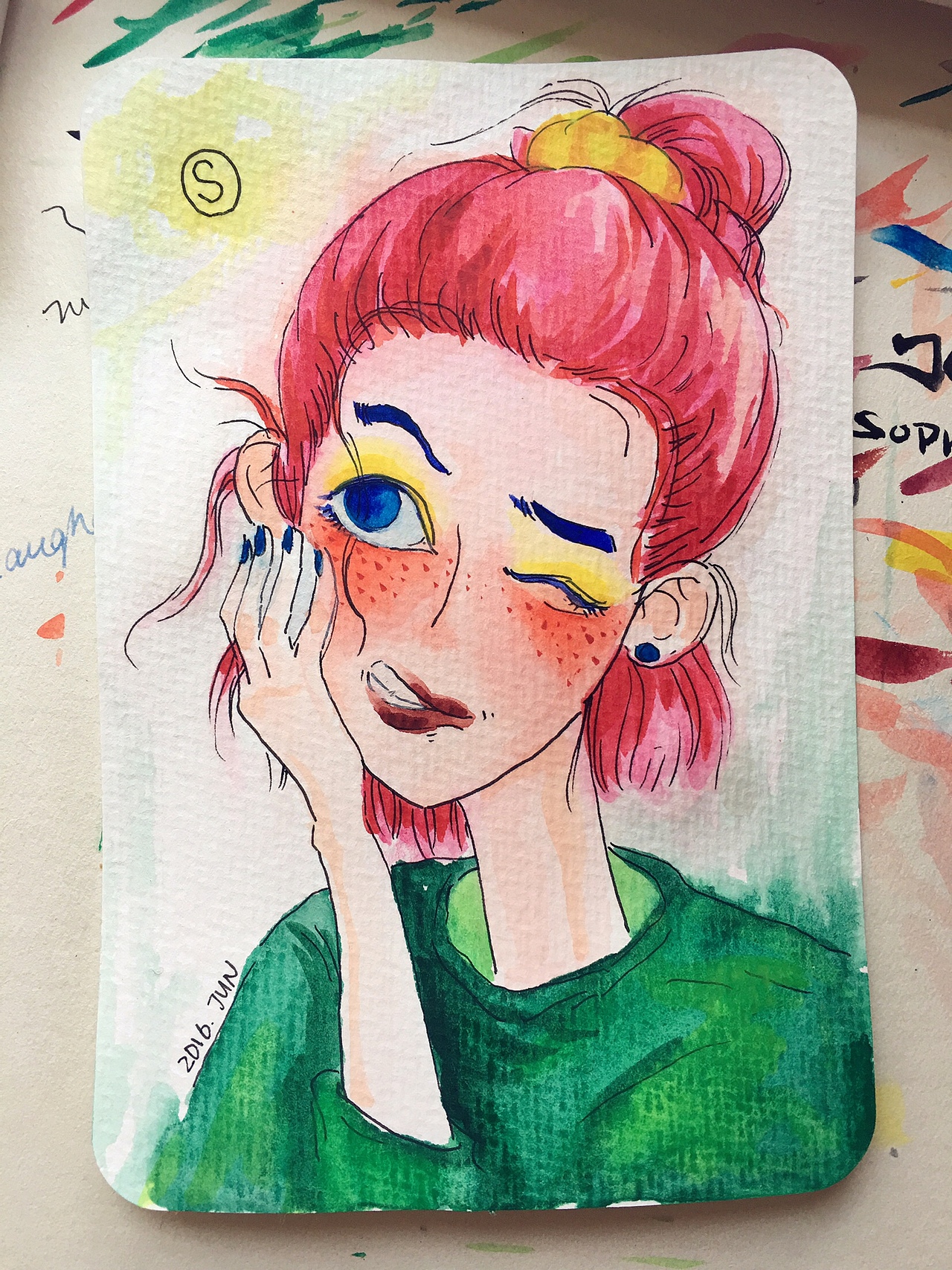 索菲所画_水彩练习_a01（图ZNTI4MzcyMDg=） - 艺术插画 - 站酷设计师S索菲原创素材 - 站酷ZCOOL