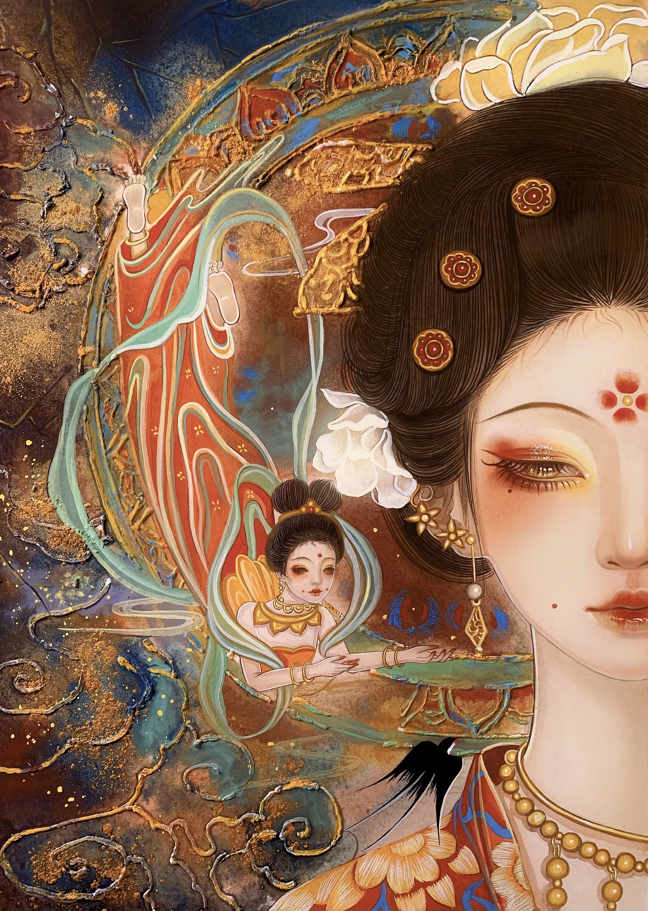 敦煌（图ZMzIxMjc5MTU2） - 创作习作 - 站酷设计师迷森鹿水彩原创素材 - 站酷ZCOOL