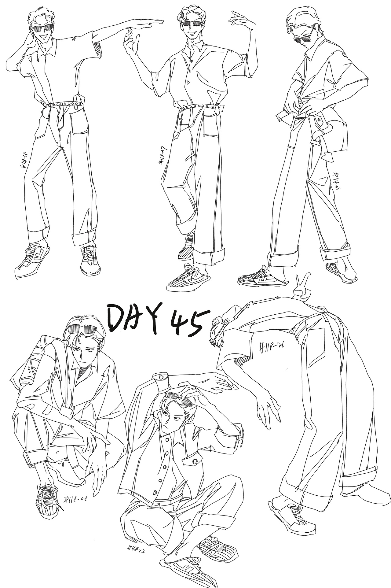 #速写60天挑战赛# day45@速写班长（图ZMzA0OTgzODQ0） - 创作习作 - 站酷设计师MASAKIII233原创素材 - 站酷ZCOOL