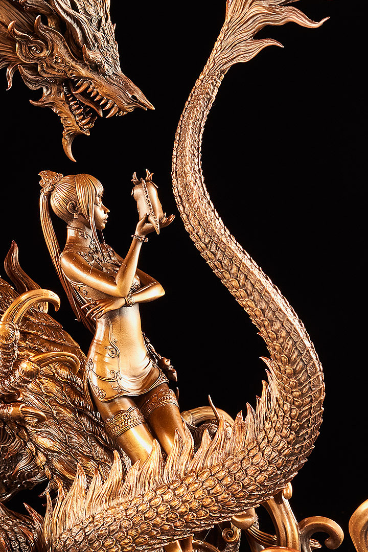 台湾原型师PKking《九天衡》系列——东宫青龙 铜雕