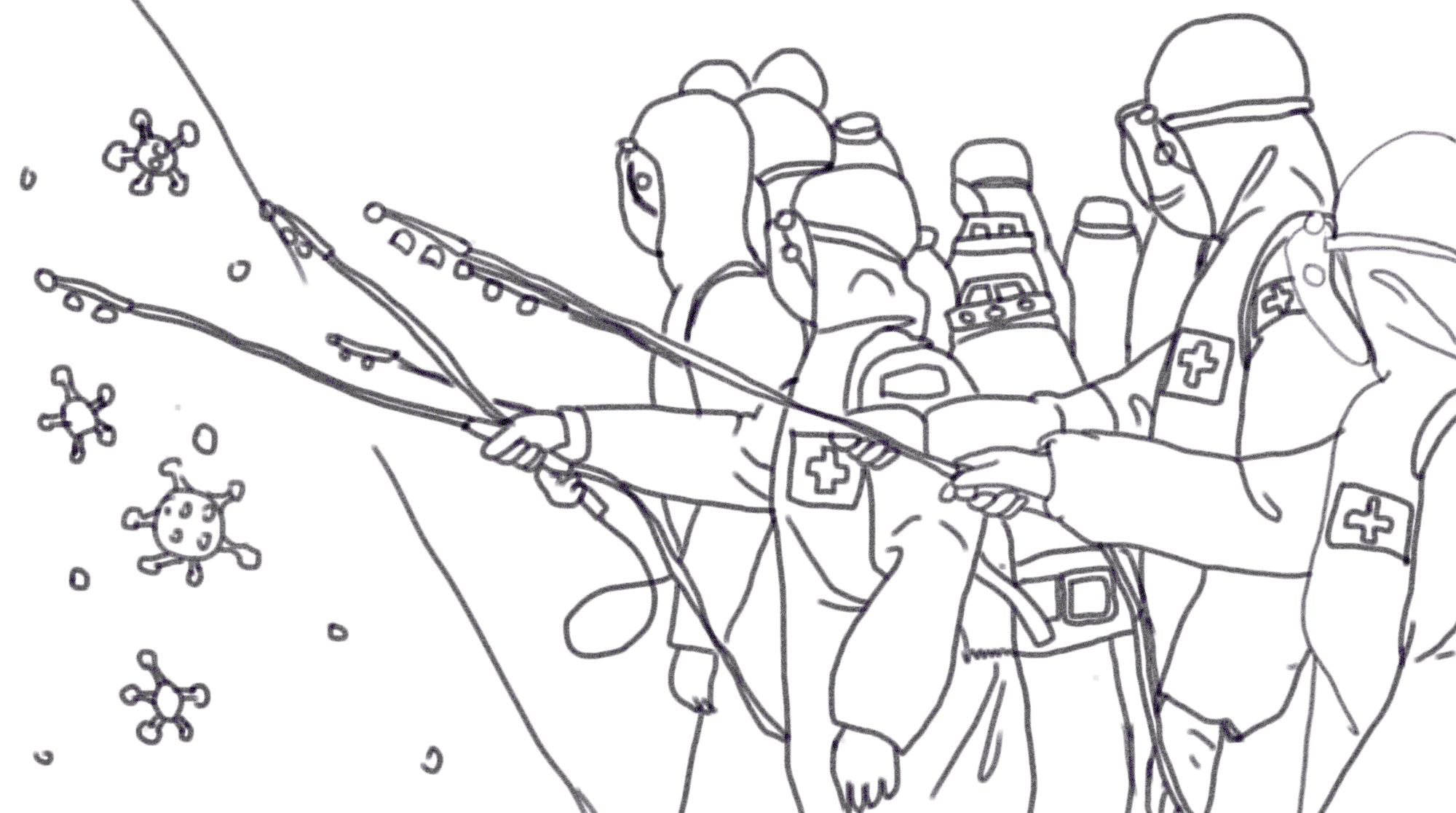 《战疫序列二》（图ZMjU0OTY2MzU2） - 艺术插画 - 站酷设计师大傻子啊光原创素材 - 站酷ZCOOL