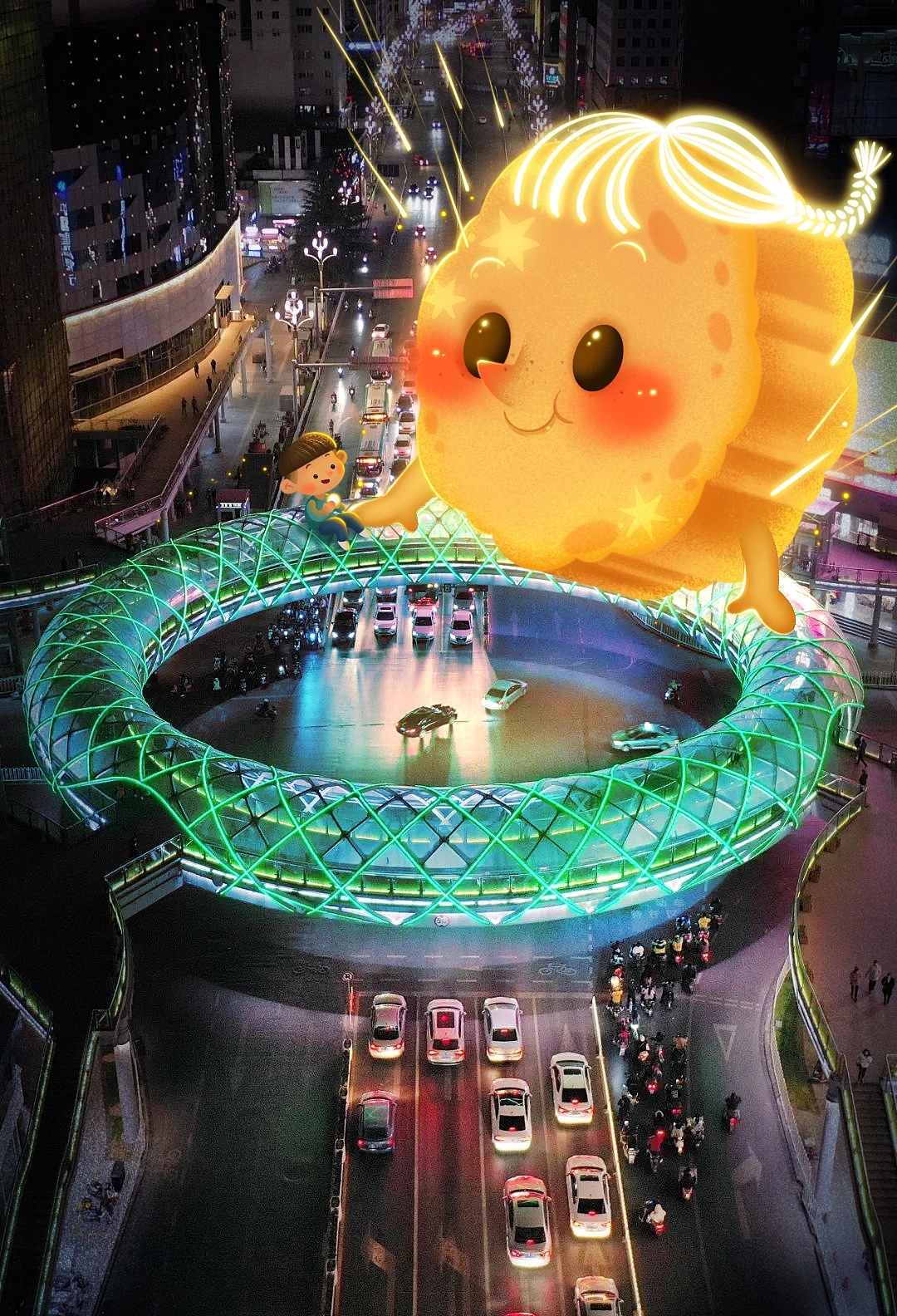 原创插画🌝+🥮 当月饼遇上昆明地标（图ZMjcxNDM5MjU2） - 创作习作 - 站酷设计师番茄Fanqie原创素材 - 站酷ZCOOL