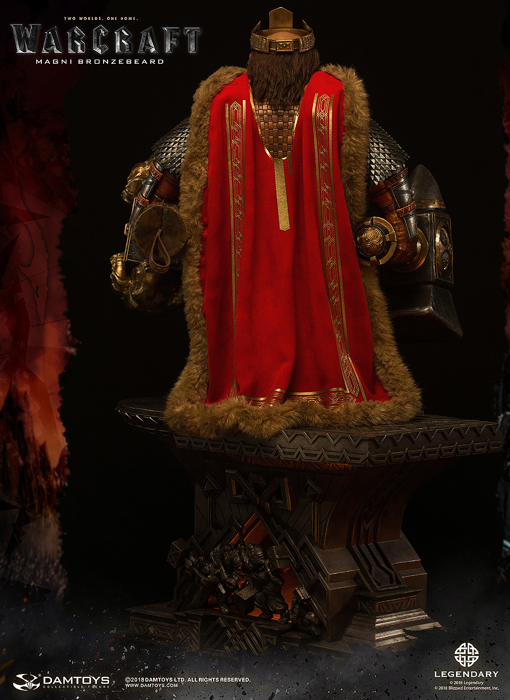 《魔兽》-麦格尼·铜须Magni Bronzebeard 25寸精致雕像