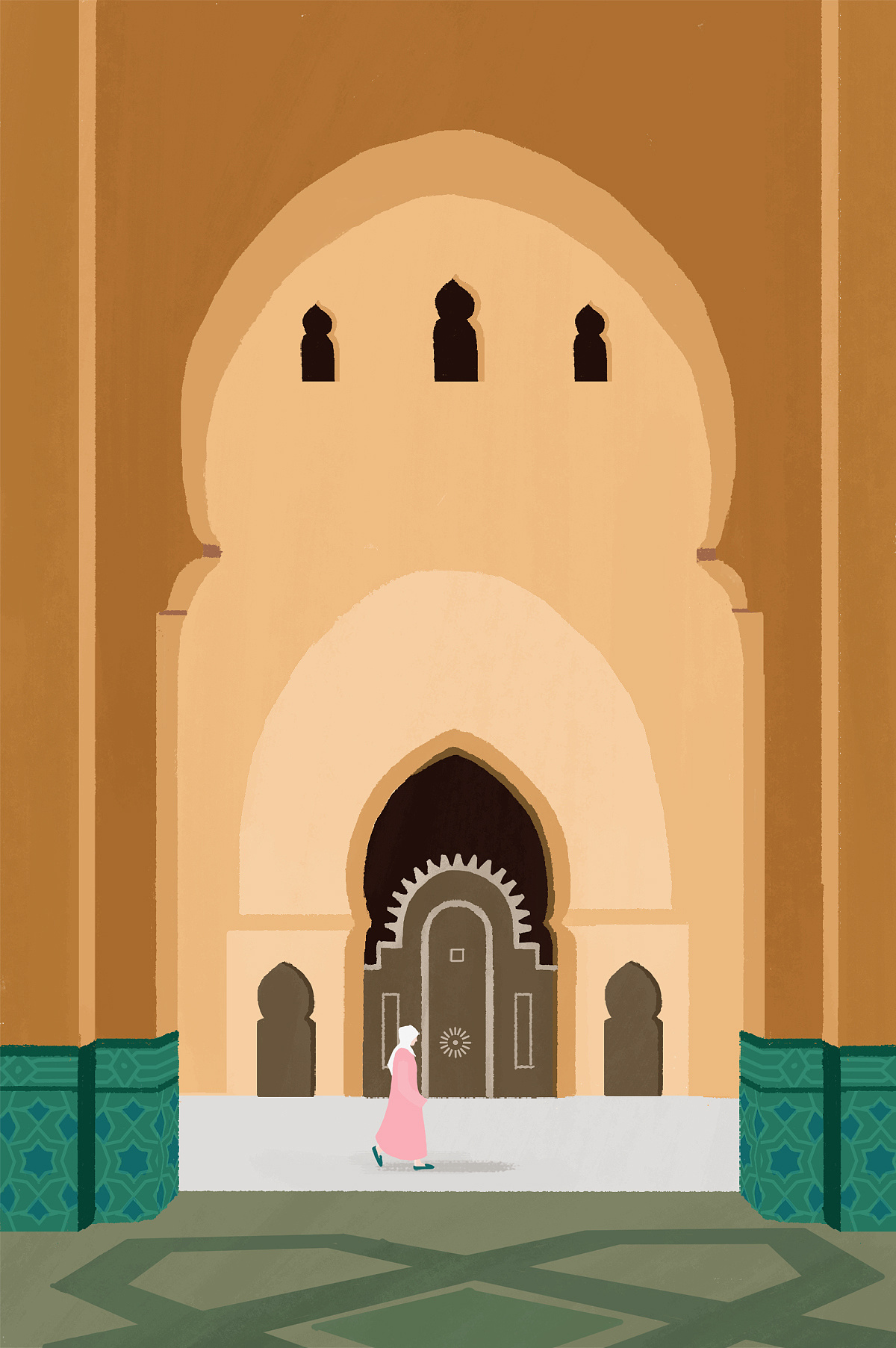 最近画过的摩洛哥旅行插画合集【一】