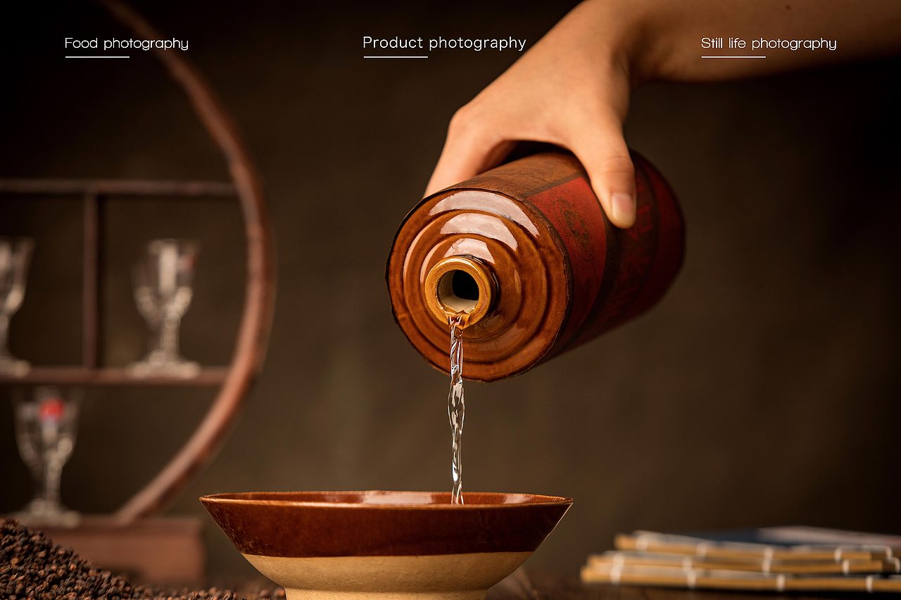 白酒摄影茅台镇